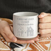 Custom Pottery Mug -Personalized Best Friend Birthday Gifts For Women, Besties, Sisters, BFF - No Distance Too Far For Us