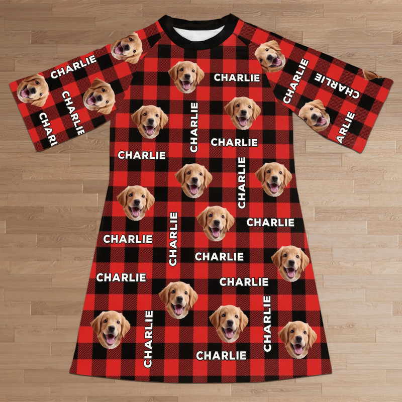 Custom Pet Photo Golden Retriever Gifts for Dog Lovers - Personalized Sleep Tee