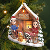 Custom Acrylic Ornament - Personalized Christmas Birthday Gifts For Dog Cat Lovers, Dog Dad And Mom, Cat Owners - Our Fur Babies