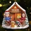 Custom Acrylic Ornament - Personalized Christmas Birthday Gifts For Dog Cat Lovers, Dog Dad And Mom, Cat Owners - Our Fur Babies