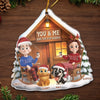 Custom Acrylic Ornament - Personalized Christmas Birthday Gifts For Dog Cat Lovers, Dog Dad And Mom, Cat Owners - Our Fur Babies