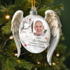 Custom Photo Cardinal Acrylic Ornament - Personalized Christmas Memorial Sympathy Gifts For Loss Of Mom, Dad - Loved Beyond Words Missed Beyond Measure