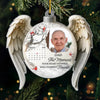 Custom Photo Cardinal Acrylic Ornament - Personalized Christmas Memorial Sympathy Gifts For Loss Of Mom, Dad - Loved Beyond Words Missed Beyond Measure