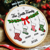 Custom Embroidered Ornament - Personalized Christmas Birthday Gifts For Mom, Dad, Brother, Sister, Kids - Sparkle And Shine Always