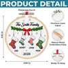 Custom Embroidered Ornament - Personalized Christmas Birthday Gifts For Mom, Dad, Brother, Sister, Kids - Sparkle And Shine Always