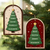 Custom Double Layer Wooden Ornament - Personalized Christmas Birthday Gifts For Mom, Dad, Brother, Sister, Kids - Our Little Family Grows