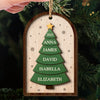 Custom Double Layer Wooden Ornament - Personalized Christmas Birthday Gifts For Mom, Dad, Brother, Sister, Kids - Our Little Family Grows