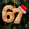 Custom Gingerbread Acrylic Ornament - Personalized Christmas Birthday Gifts For Kids - Baking Memories Since Day One