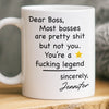 Custom Boss Lady Mug - Personalized Funny Gifts For Coworker, Work Bestie, Boss - Slaying Goals And Taking Names