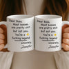 Custom Boss Lady Mug - Personalized Funny Gifts For Coworker, Work Bestie, Boss - Slaying Goals And Taking Names