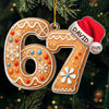 Custom Gingerbread Acrylic Ornament - Personalized Christmas Birthday Gifts For Kids - Baking Memories Since Day One