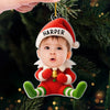 Custom Photo Acrylic Ornament - Personalized Christmas Birthday Gifts For Kids - Christmas Wonder In Tiny Hands