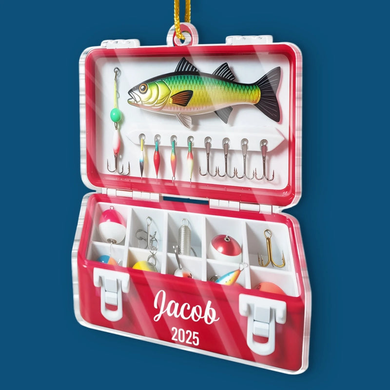 Custom Acrylic Ornament - Personalized Christmas Birthday Fishing Gifts For Fisherman - The Best Catch Of The Season