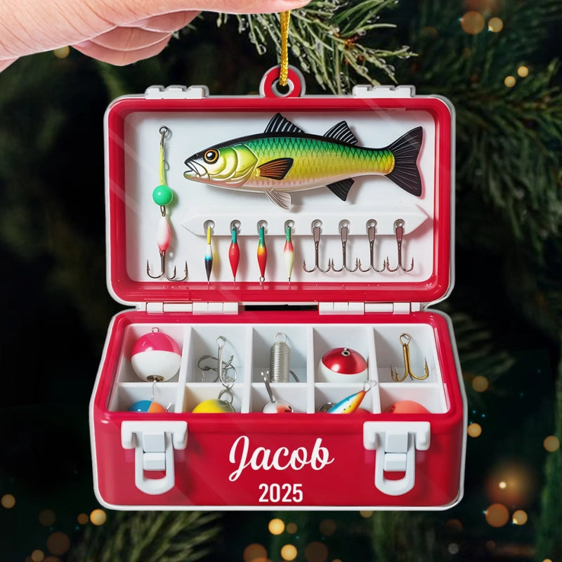 Custom Acrylic Ornament - Personalized Christmas Birthday Fishing Gifts For Fisherman - The Best Catch Of The Season