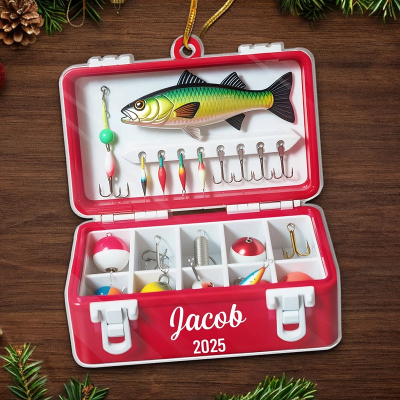 Custom Acrylic Ornament - Personalized Christmas Birthday Fishing Gifts For Fisherman - The Best Catch Of The Season