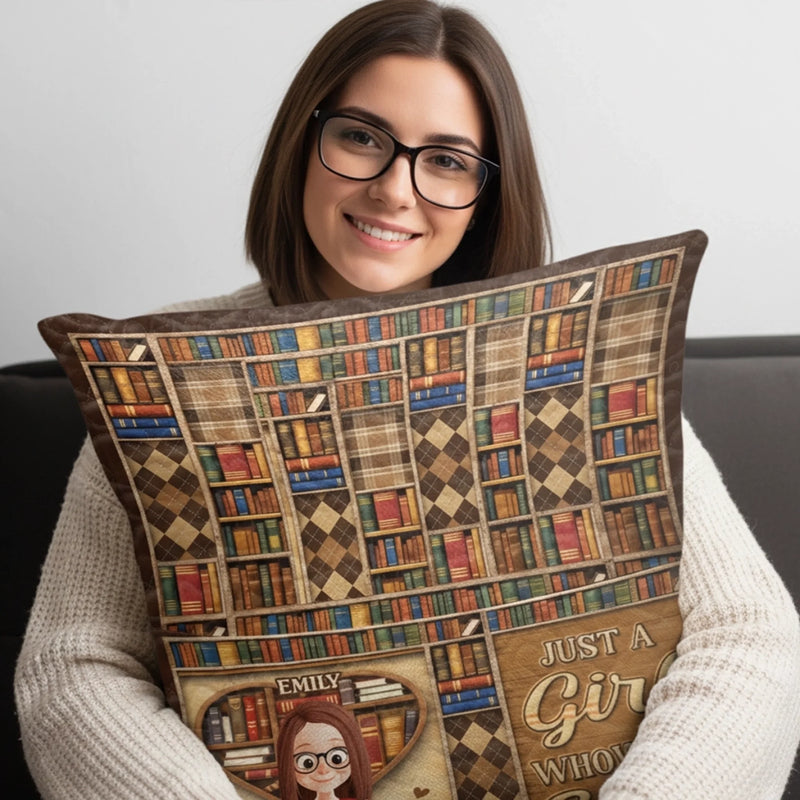 Custom Pocket Pillow - Personalized Bookish Gifts For Book Lovers, Bookworms, Readers - Warmth Lives In Stories