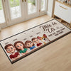 Custom Runner Rug - Personalized Birthday Gifts For Family, Dog Cat Lovers - Home Begins With Us