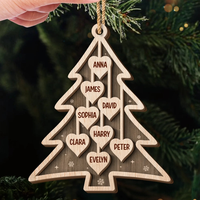 Custom Double Layer Wooden Ornament - Personalized Christmas Birthday Gifts For Mom, Dad, Brother, Sister, Kids - The Best Is Yet To Come