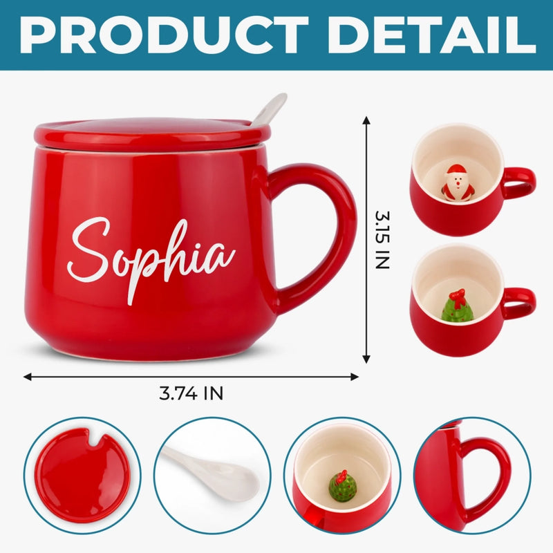 Custom Hidden 3D Figurine Inside Mug -  Personalized Christmas Birthday Gifts For Besties, Sisters, BFF, Family, Yourself - Shine Bright With Your Own Strength