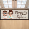 Custom Runner Rug - Personalized Birthday Gifts For Family, Dog Cat Lovers - Home Begins With Us
