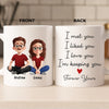Custom Mug - Personalized Anniversary Christmas Wedding Gifts For Husband And Wife, Him And Her - Our Love, One Sip At A Time