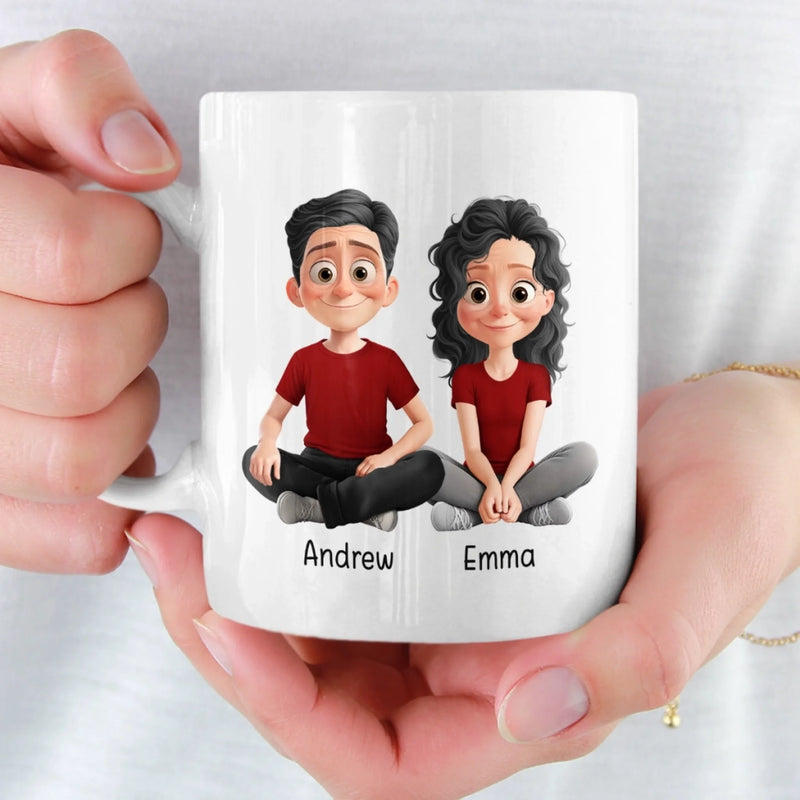 Custom Mug - Personalized Anniversary Christmas Wedding Gifts For Husband And Wife, Him And Her - Our Love, One Sip At A Time