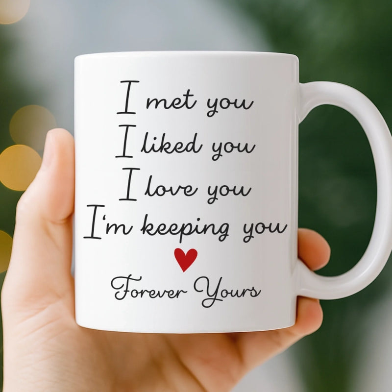 Custom Mug - Personalized Anniversary Christmas Wedding Gifts For Husband And Wife, Him And Her - Our Love, One Sip At A Time