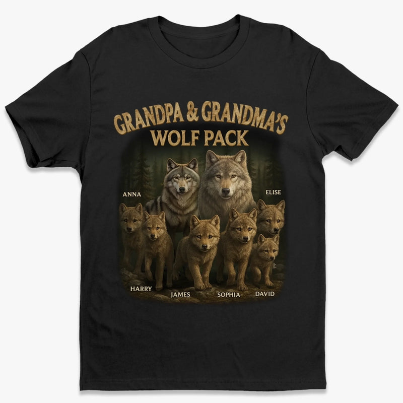 Custom Unisex T-shirt, Premium T-shirt, Hoodie - Personalized Birthday Gifts For Mom, Dad, Grandma, Grandpa - Our Pack Our Home