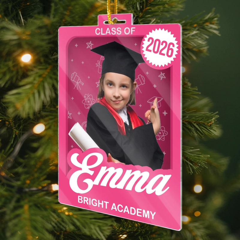Custom Photo Toy Box Acrylic Ornament - Personalized Christmas Graduation Gifts For Him, Her - From Here You Rise