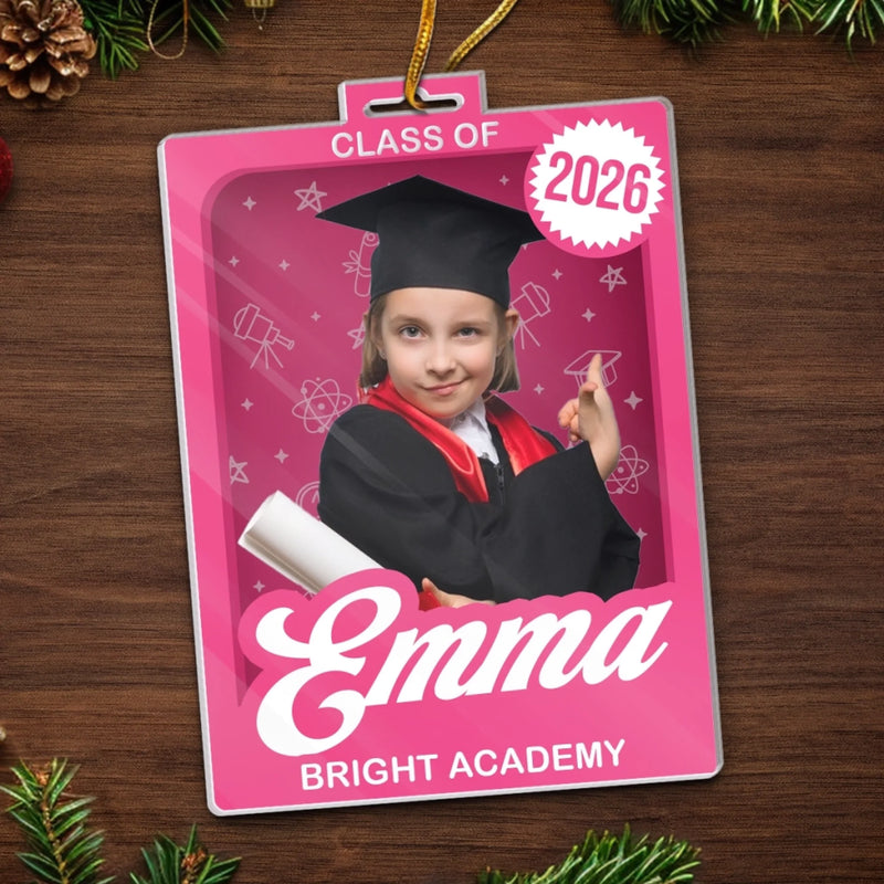 Custom Photo Toy Box Acrylic Ornament - Personalized Christmas Graduation Gifts For Him, Her - From Here You Rise