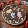Custom Circle Glass Ornament - Personalized Best Friend Christmas Birthday Gifts For Women, Besties, Sisters, BFF - You Make Life Softer