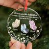 Custom Circle Glass Ornament - Personalized Best Friend Christmas Birthday Gifts For Women, Besties, Sisters, BFF - You Make Life Softer