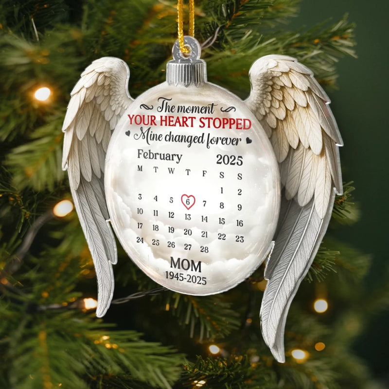 Custom Acrylic Ornament - Personalized Christmas Memorial Sympathy Gifts For Loss Of Mom, Dad - Your Love Still Guides Me