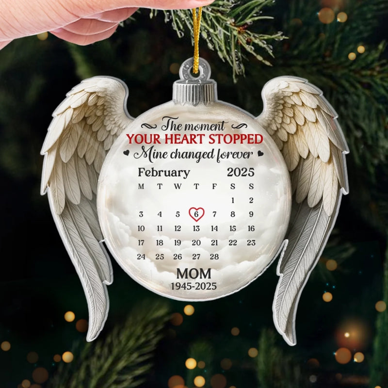 Custom Acrylic Ornament - Personalized Christmas Memorial Sympathy Gifts For Loss Of Mom, Dad - Your Love Still Guides Me
