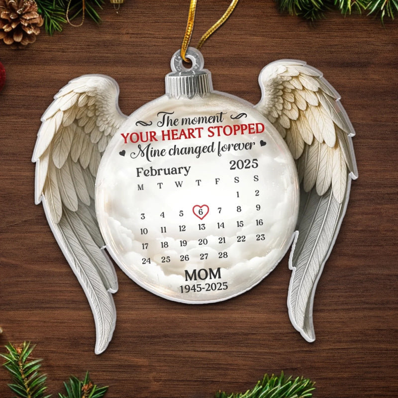Custom Acrylic Ornament - Personalized Christmas Memorial Sympathy Gifts For Loss Of Mom, Dad - Your Love Still Guides Me