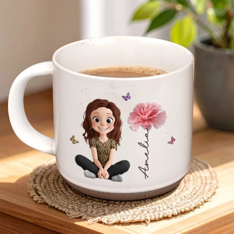 Custom Printed Pottery Mug - Personalized Birthday Gifts For Women, Besties, Sisters, BFF, Family, Yourself - Loved Beyond Measure