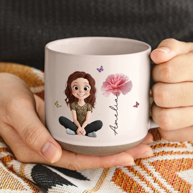 Custom Printed Pottery Mug - Personalized Birthday Gifts For Women, Besties, Sisters, BFF, Family, Yourself - Loved Beyond Measure