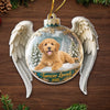 Custom Photo Acrylic Ornament - Personalized Pet Christmas Memorial Sympathy Gifts For Dogs, Cats - Forever Cherished In Paw Prints