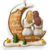 Custom Wood Ornament - Personalized Best Friend Christmas Birthday Gifts For Women, Besties, Sisters, BFF - Best Friends Through Every Season