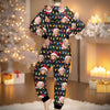 Custom Photo Onesie Pajamas - Personalized Christmas Birthday Gifts For Family, Dog Cat Lovers - The Family That Matches, Laughs Together