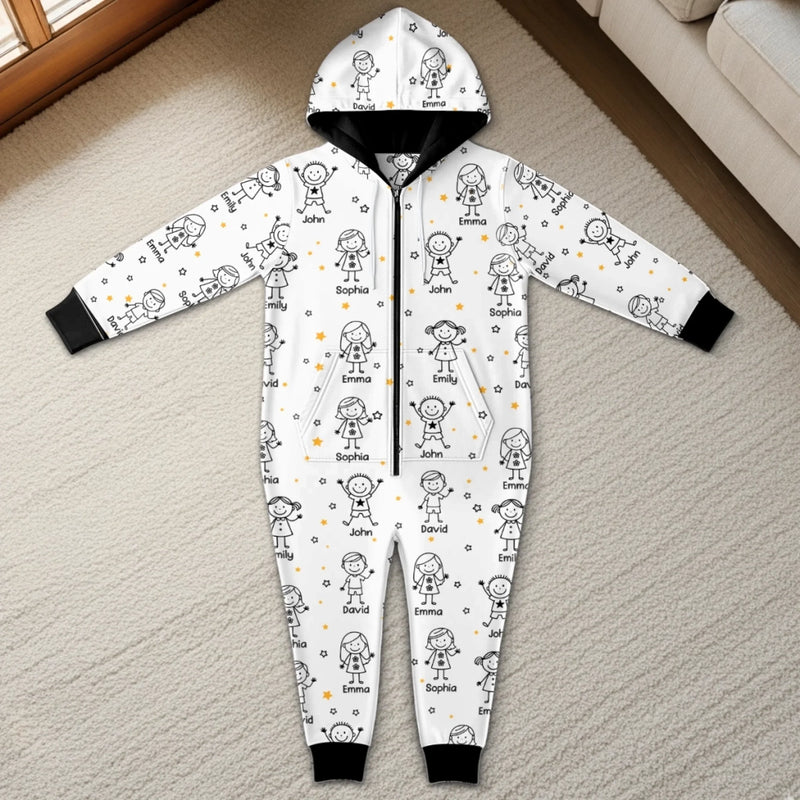 Custom Adult Onesie - Personalized Christmas Birthday Gifts For Mom, Dad, Grandma, Grandpa - Home Is Where We Grow Together