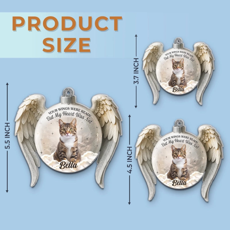 Custom Photo Acrylic Ornament - Personalized Pet Christmas Memorial Sympathy Gifts For Dogs, Cats - My Angel With Fur