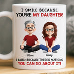 Custom Name Daughter Gifts for Dad - Personalized Mug