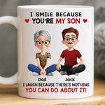 Custom Name Funny Father Son Gifts - Personalized Mugs