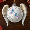 Custom Acrylic Ornament - Personalized Christmas Memorial Sympathy Gifts For Loss Of Mom, Dad - Holding You In Gentle Memory