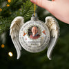 Custom Photo Acrylic Ornament - Personalized Christmas Memorial Sympathy Gifts For Loss Of Mom, Dad - Your Light Stays With Us Always