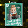 Custom Toy Box Acrylic Ornament - Personalized Bookish Gifts For Book Lovers, Bookworms, Readers  - Living In Many Stories