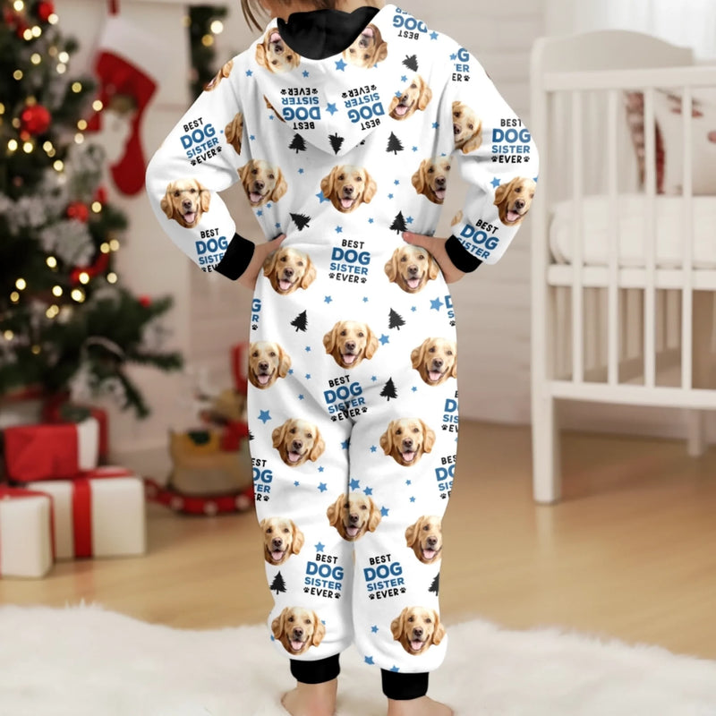 Custom Photo Kids Onesie - Personalized Christmas Birthday Gifts For Dog Cat Lovers, Dog Dad And Mom, Cat Owners - Snuggles, Giggles And Puppy Love