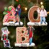 Custom Photo Wood Ornament - Personalized Christmas Birthday Gifts For Mom, Dad, Brother, Sister, Kids - Home Grows With Our Love