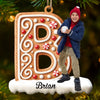 Custom Photo Wood Ornament - Personalized Christmas Birthday Gifts For Mom, Dad, Brother, Sister, Kids - Home Grows With Our Love